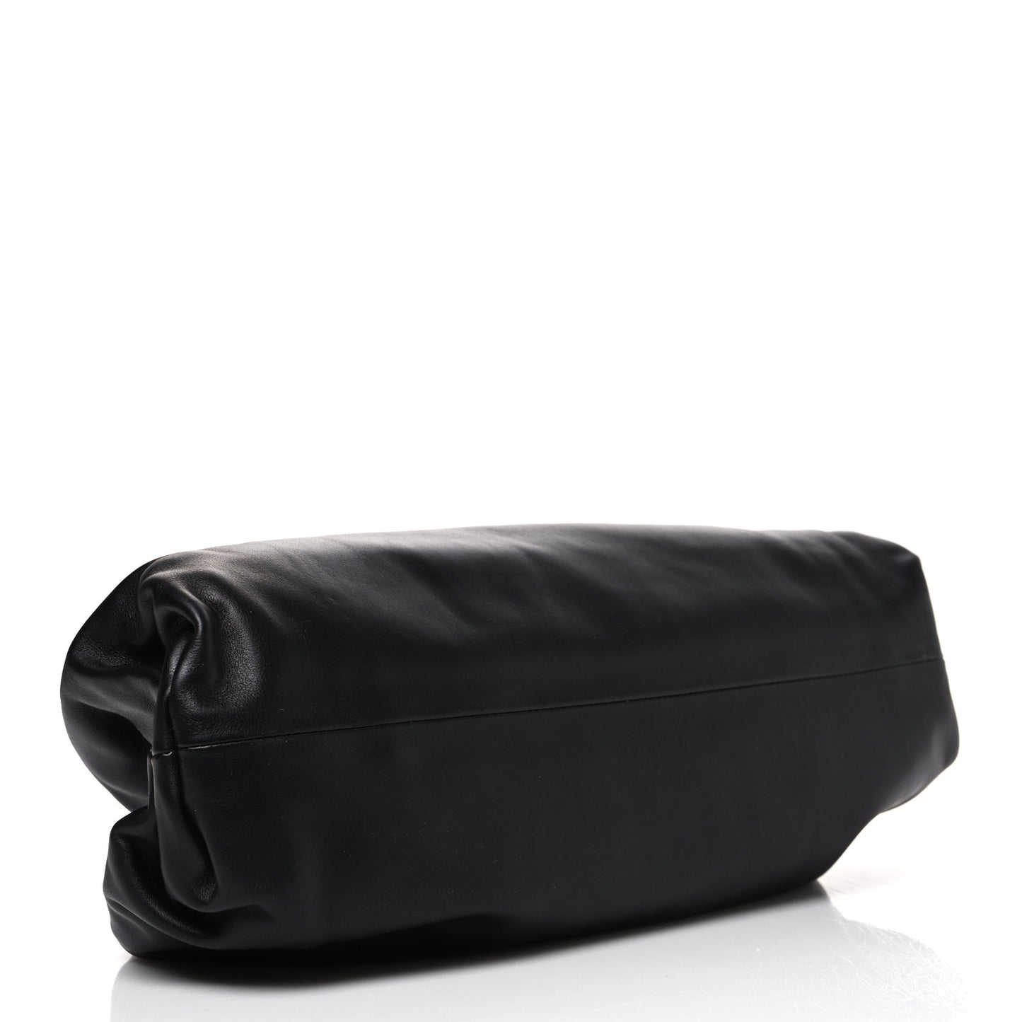 Smooth Butter Calf The Pouch Oversized Clutch Black