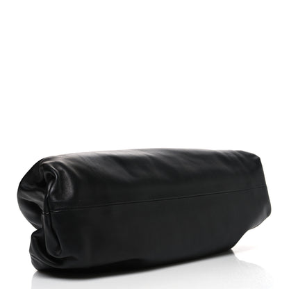 Bottega Veneta Smooth Butter Calf The Pouch Oversized Clutch Black 4 of 11