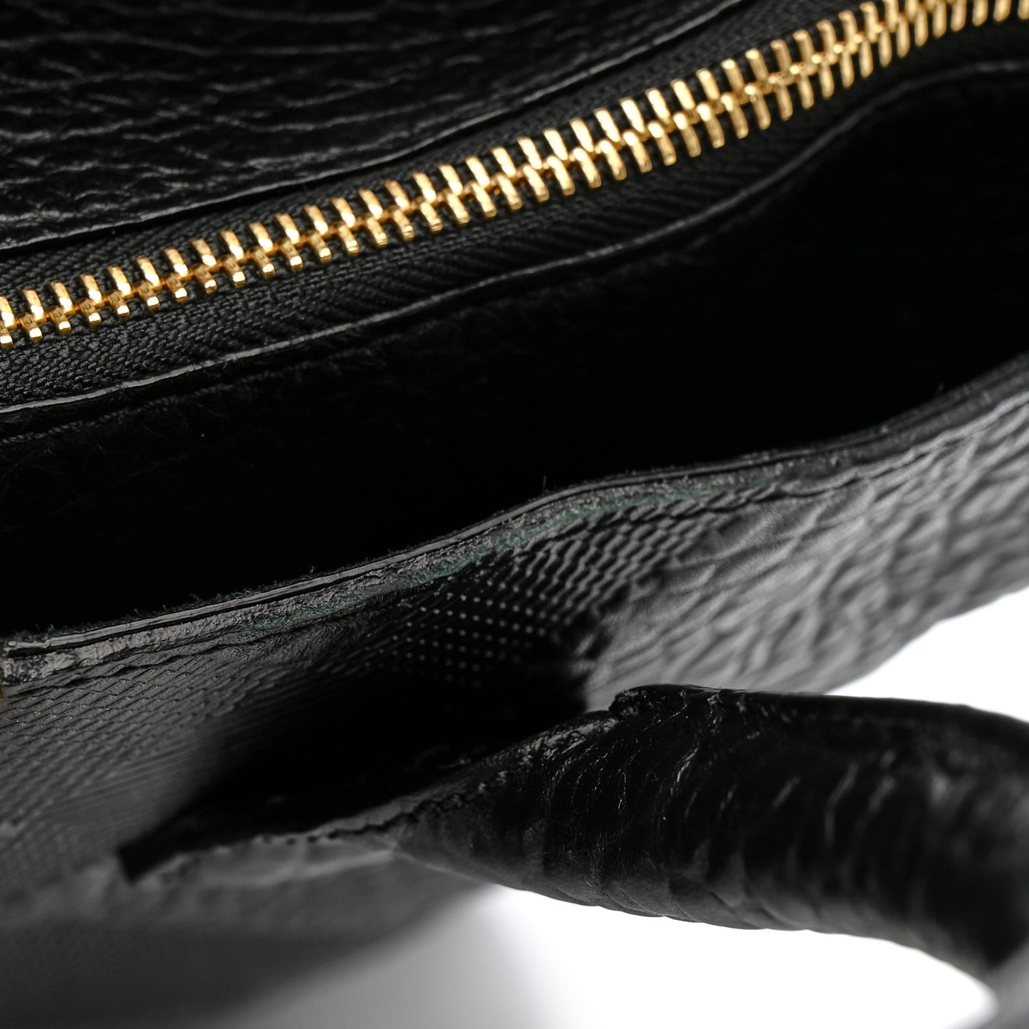Heritage Grain Check Embossed Medium Dewsbury Tote Black