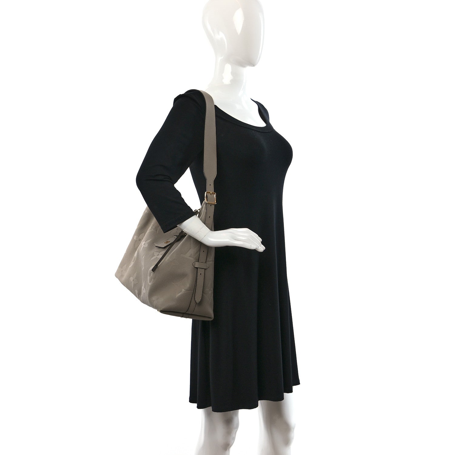 Louis Vuitton Empreinte Monogram Giant CarryAll MM Tourterelle 2 of 12