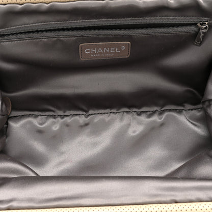 Chanel Lambskin Perforated Clutch Light Beige 9 of 24