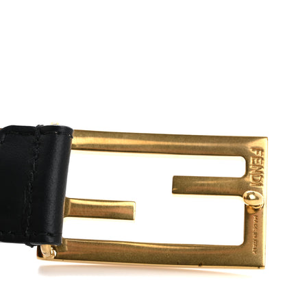 Fendi Calfskin Baguette Belt 80 32 Black 7 of 8