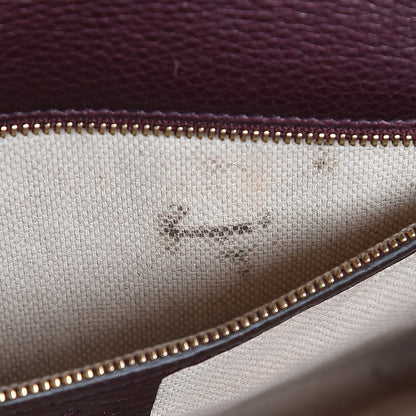 Gucci Metallic Cellarius Calfskin Medium Soho Clutch Classic Burgundy 8 of 10