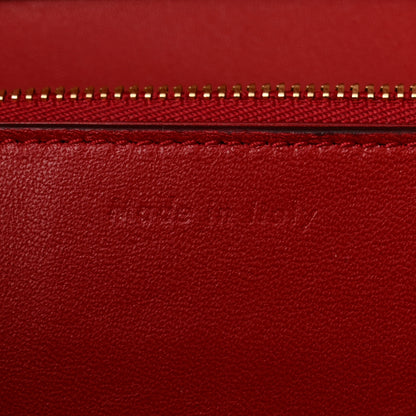Celine Box Calfskin Medium Classic Box Flap Bag Red 7 of 12