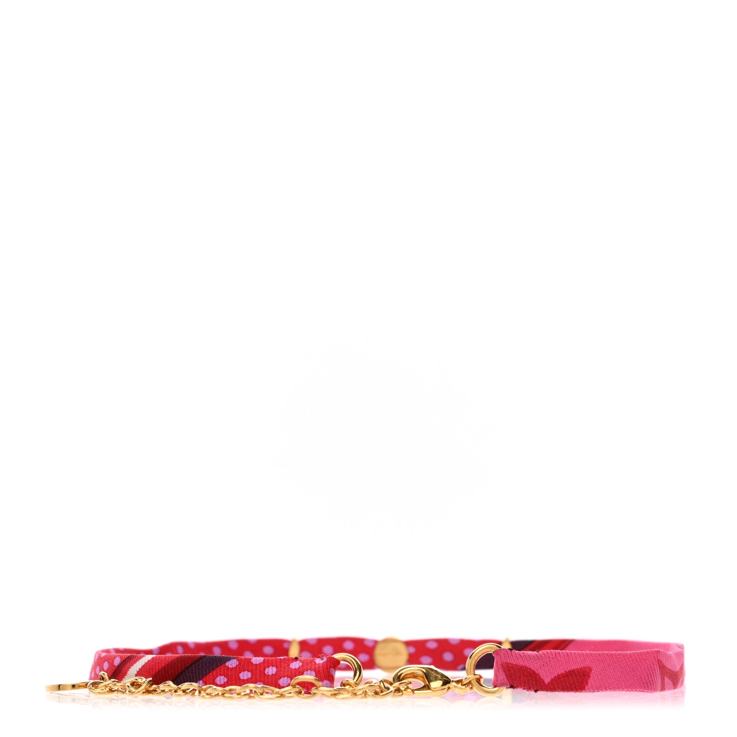 Louis Vuitton Metal Silk Collar Be Mindful Necklace Pink 3 of 4