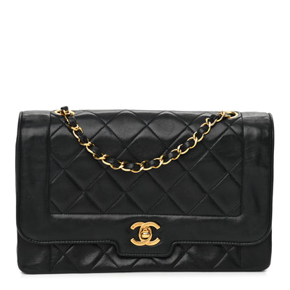 Chanel Lambskin Quilted Medium Single Flap Black 1 of 12