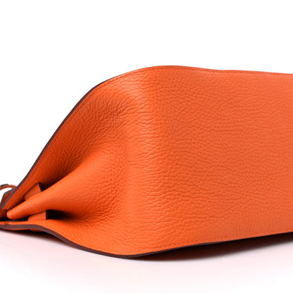 Hermes Taurillon Clemence Jypsiere 31 Orange 8 of 9