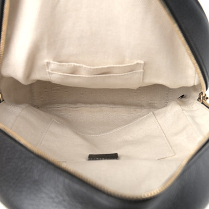 Gucci Pebbled Calfskin Soho Chain Backpack Black 5 of 9