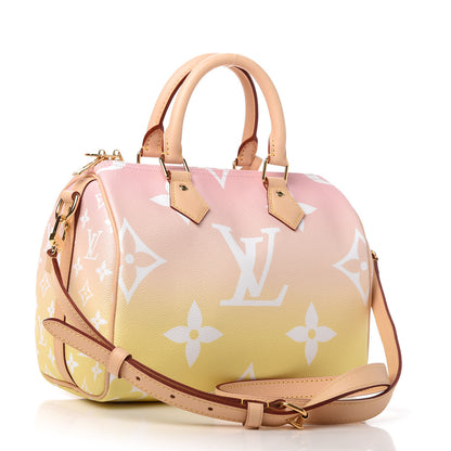Louis Vuitton Monogram Giant By The Pool Speedy Bandouliere 25 Light Pink 3 of 11