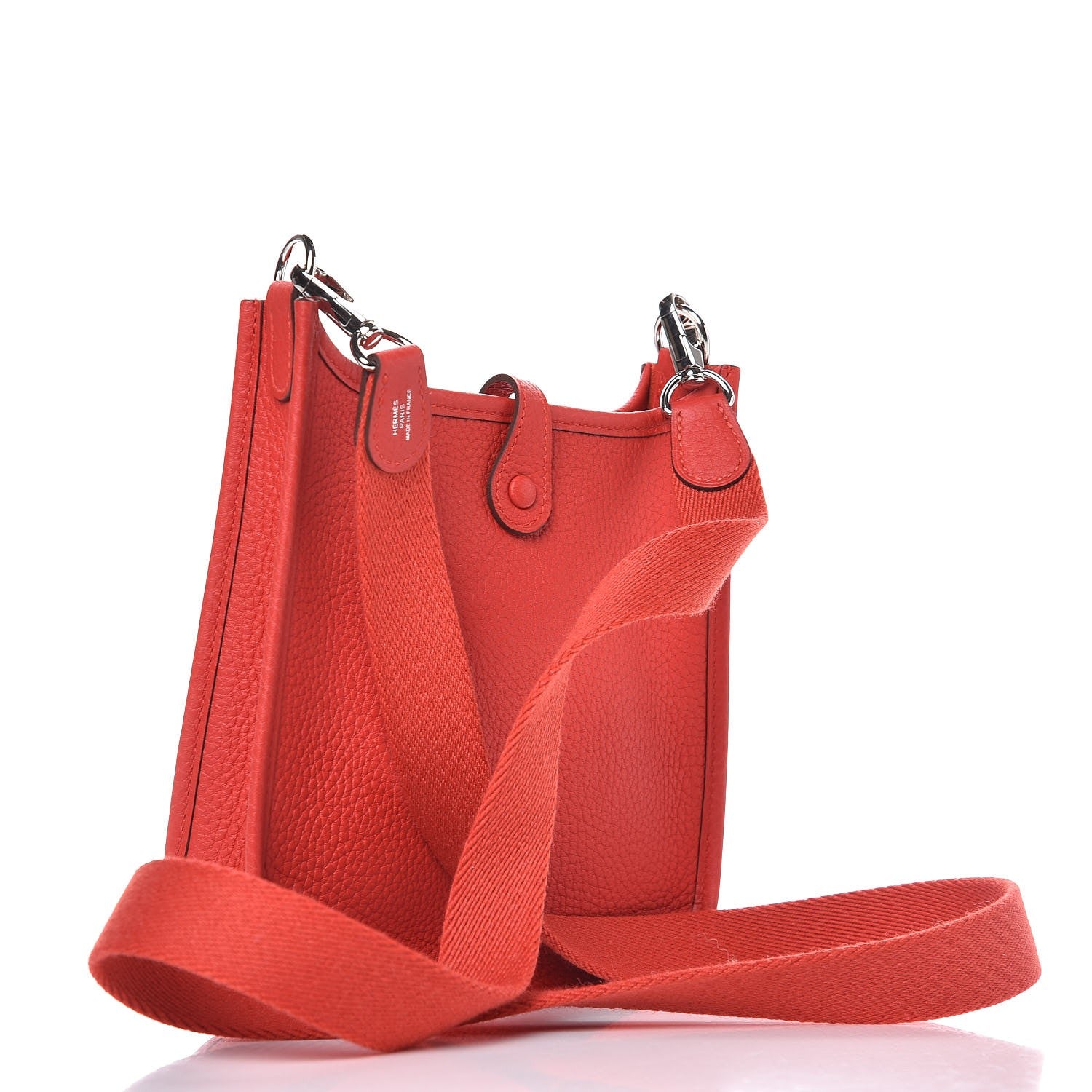 Hermes Taurillon Clemence Evelyne TPM Rouge Tomate 3 of 7