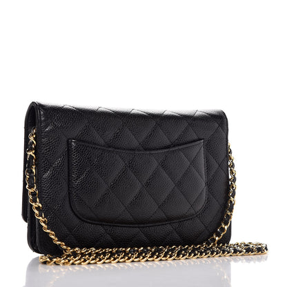 Chanel Caviar Quilted Wallet On Chain WOC Black 3 of 8