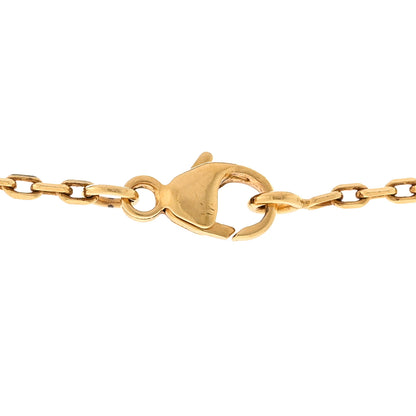 Hermes Lacquered Gold Mini Pop H Pendant Necklace White 5 of 6