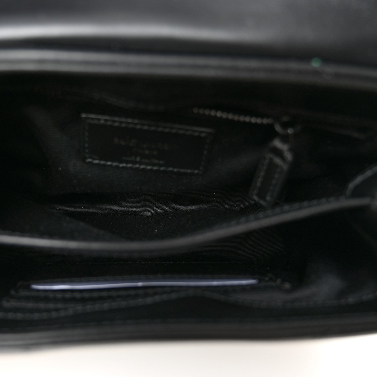 Saint Laurent Calfskin Y Quilted Monogram Monochrome Toy Loulou Crossbody Bag Black 5 of 10