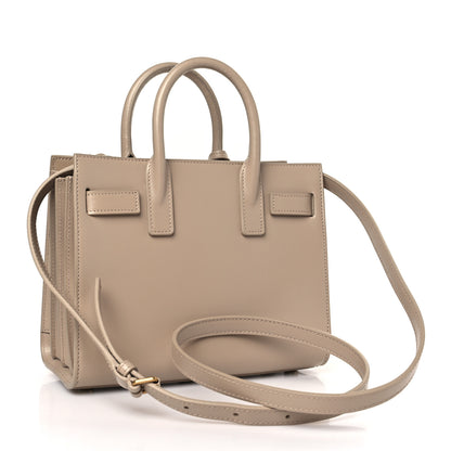 Saint Laurent Smooth Calfskin Nano Sac De Jour Dark Beige 3 of 11