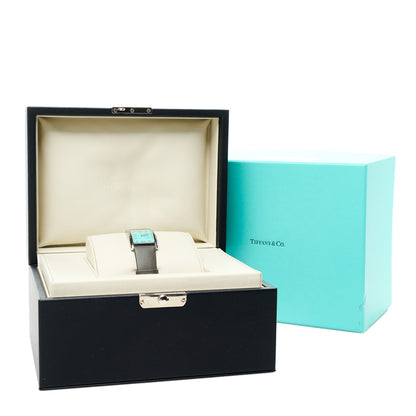 Tiffany Stainless Steel Calfskin 22mm East West Quartz Watch Tiffany Blue 5 of 5