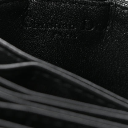 Christian Dior Lambskin Cannage Lady Dior Jasmine 5-Gusset Card Holder Black 6 of 7
