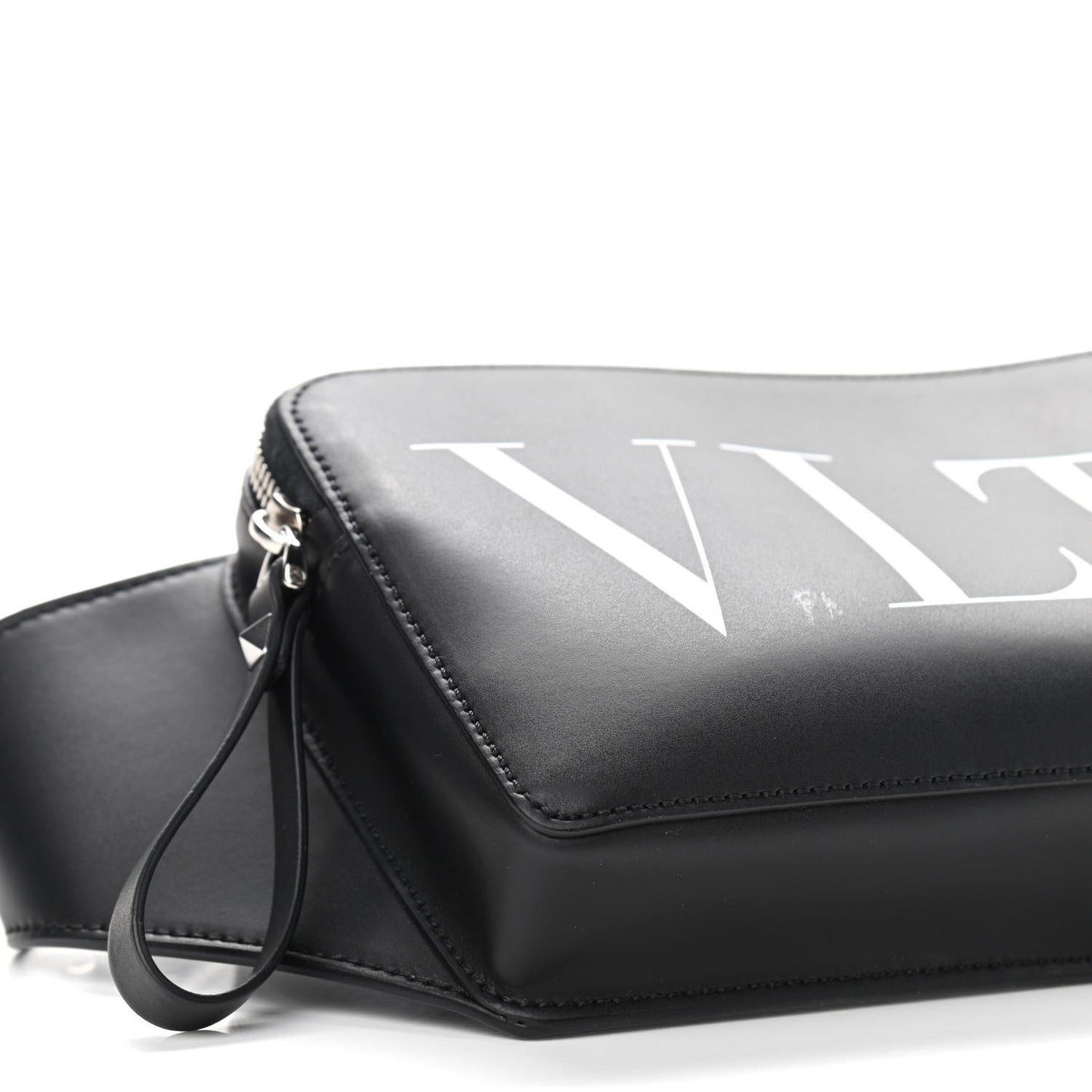 Calfskin VLTN Belt Bag Black White