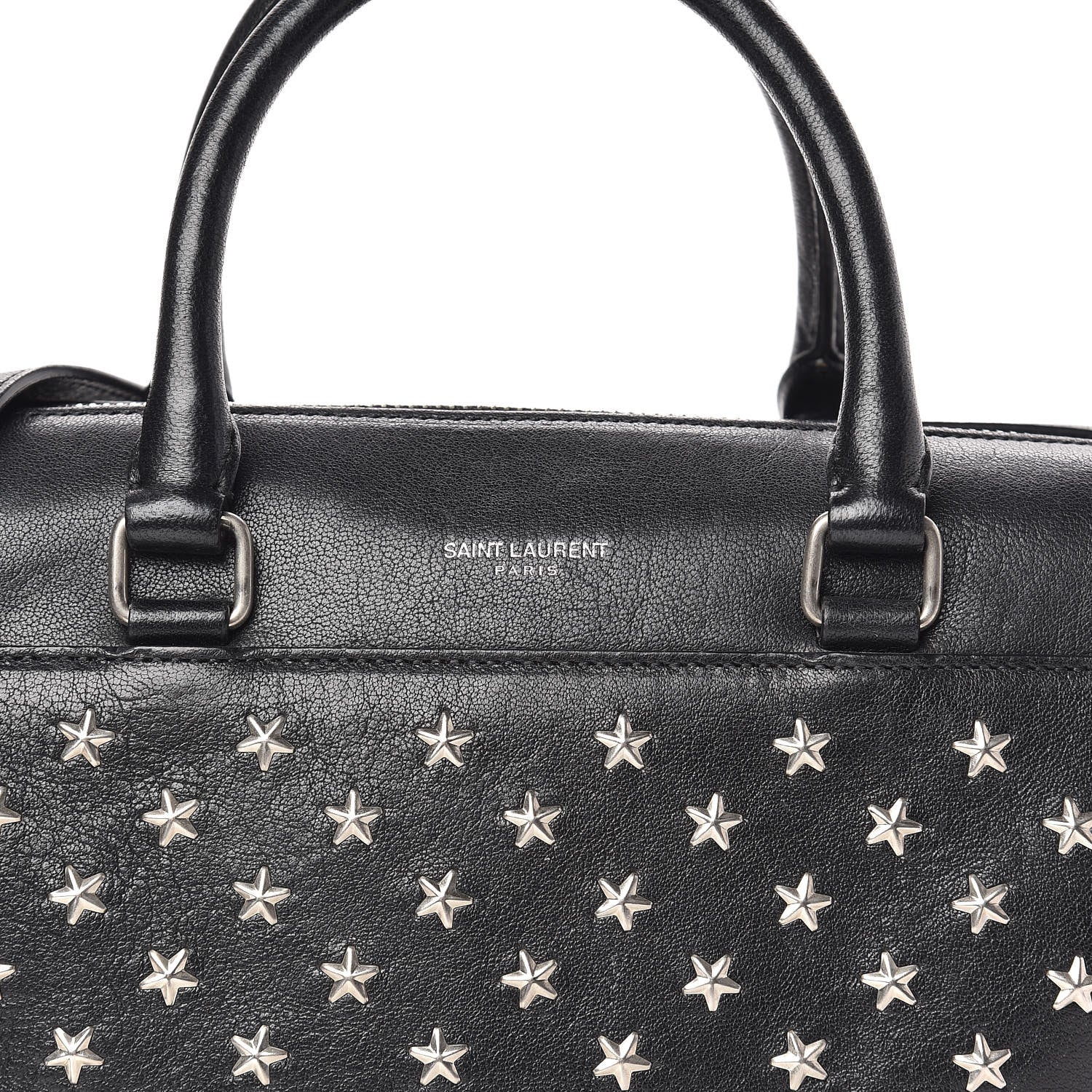Saint Laurent Calfskin Star Studded Classic Baby Duffle Black 11 of 11
