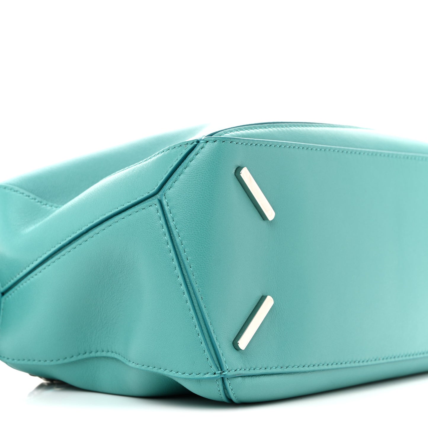 Nappa Lambskin Small Featherlight Puzzle Bag Aquamarine