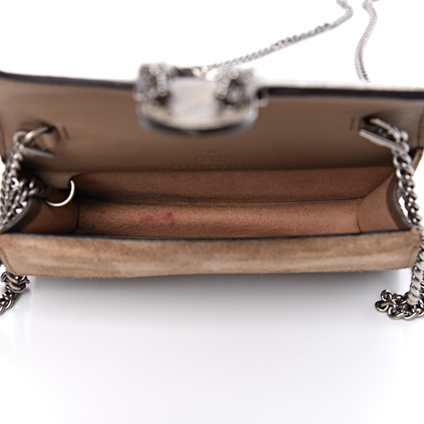GG Supreme Monogram Super Mini Dionysus Shoulder Bag Taupe