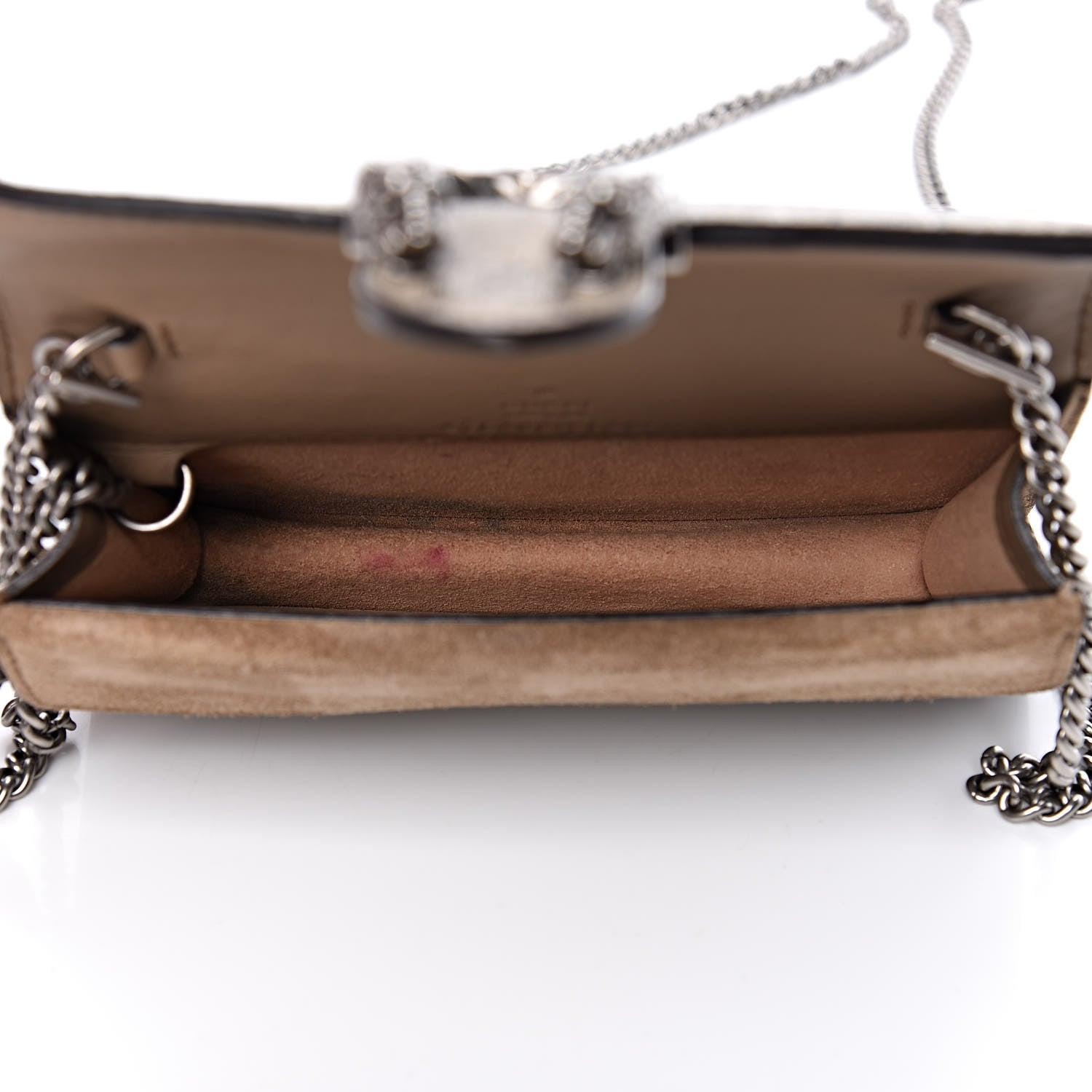 Gucci GG Supreme Monogram Super Mini Dionysus Shoulder Bag Taupe 5 of 11