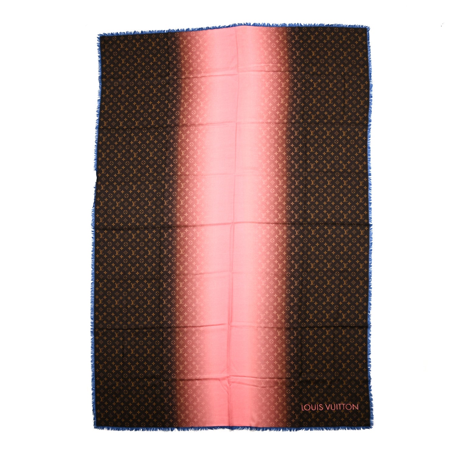 Louis Vuitton Wool Monogram Telling Stole Rose Corail 1 of 4