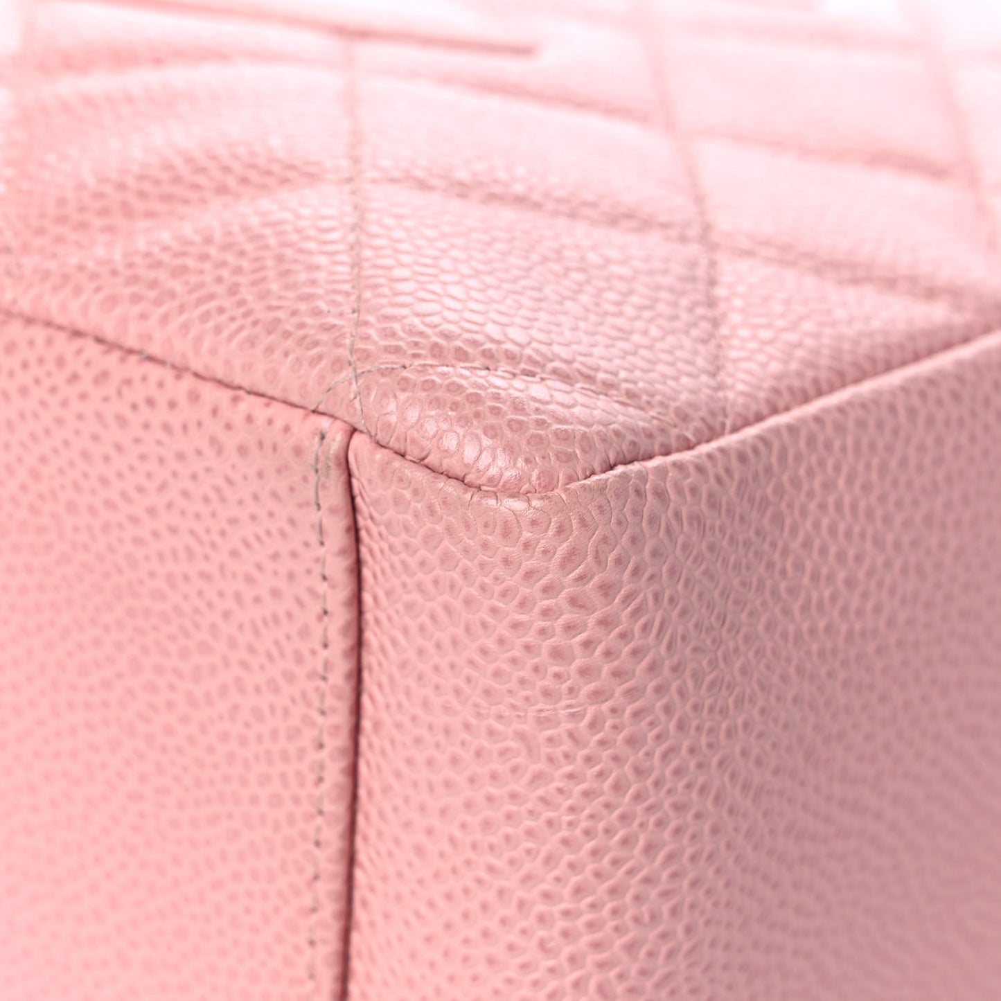 Caviar Quilted Petit Shopping Tote PST Pink