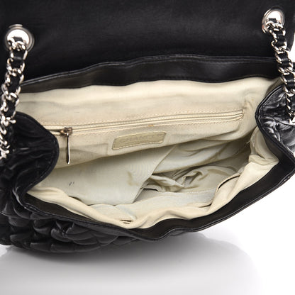 Chanel Washed Lambskin Quilted Large Chain Around Messenger Black 5 of 10