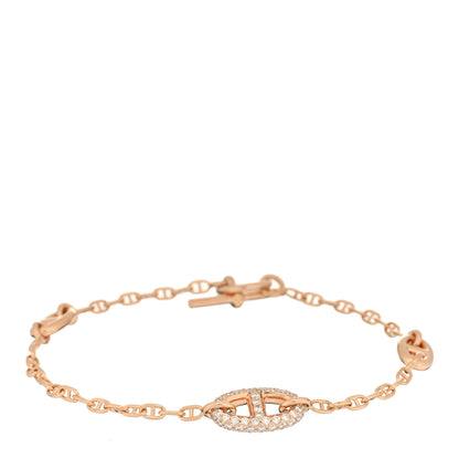 Hermes 18K Rose Gold Diamond PM Farandole Bracelet SH 1 of 4