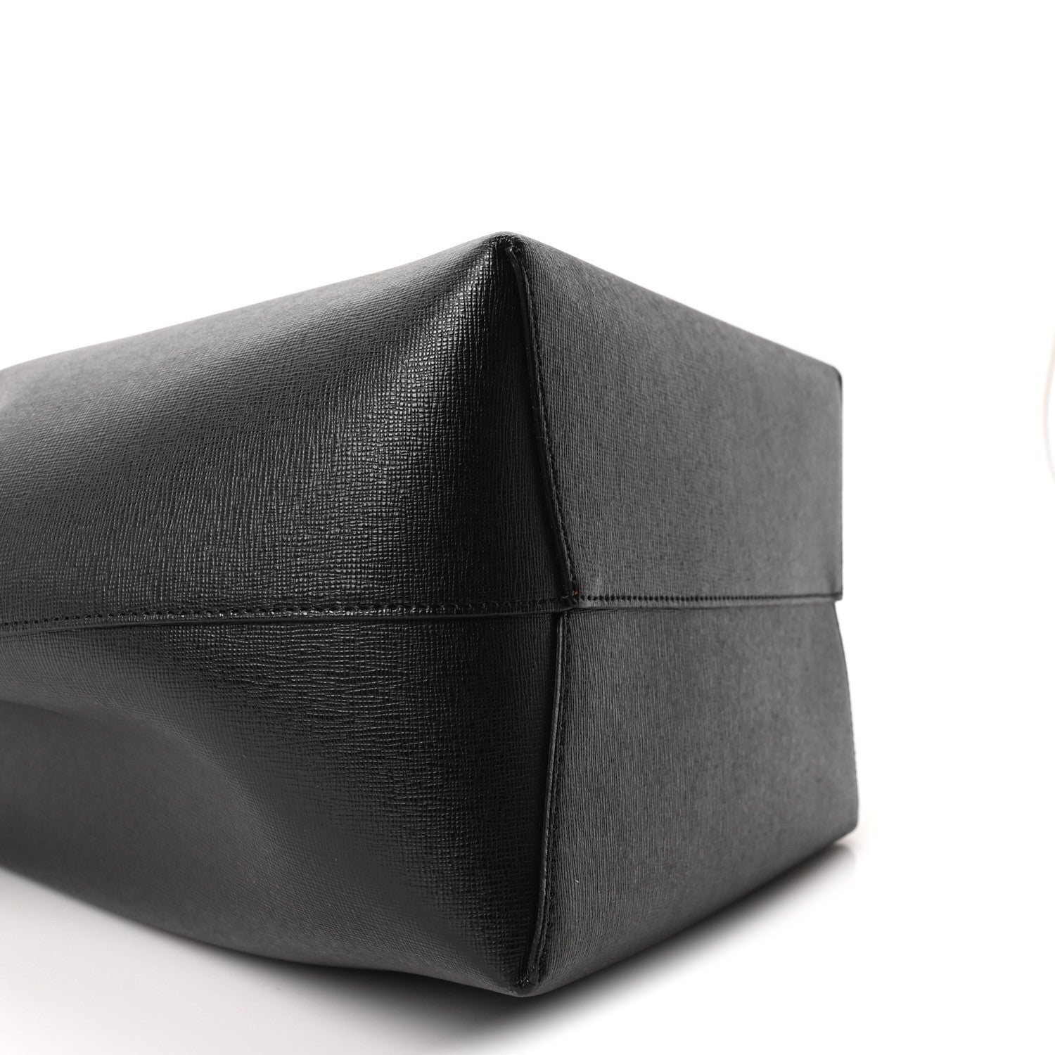 Mansur Gavriel Saffiano Bucket Bag Black Flamma 10 of 11