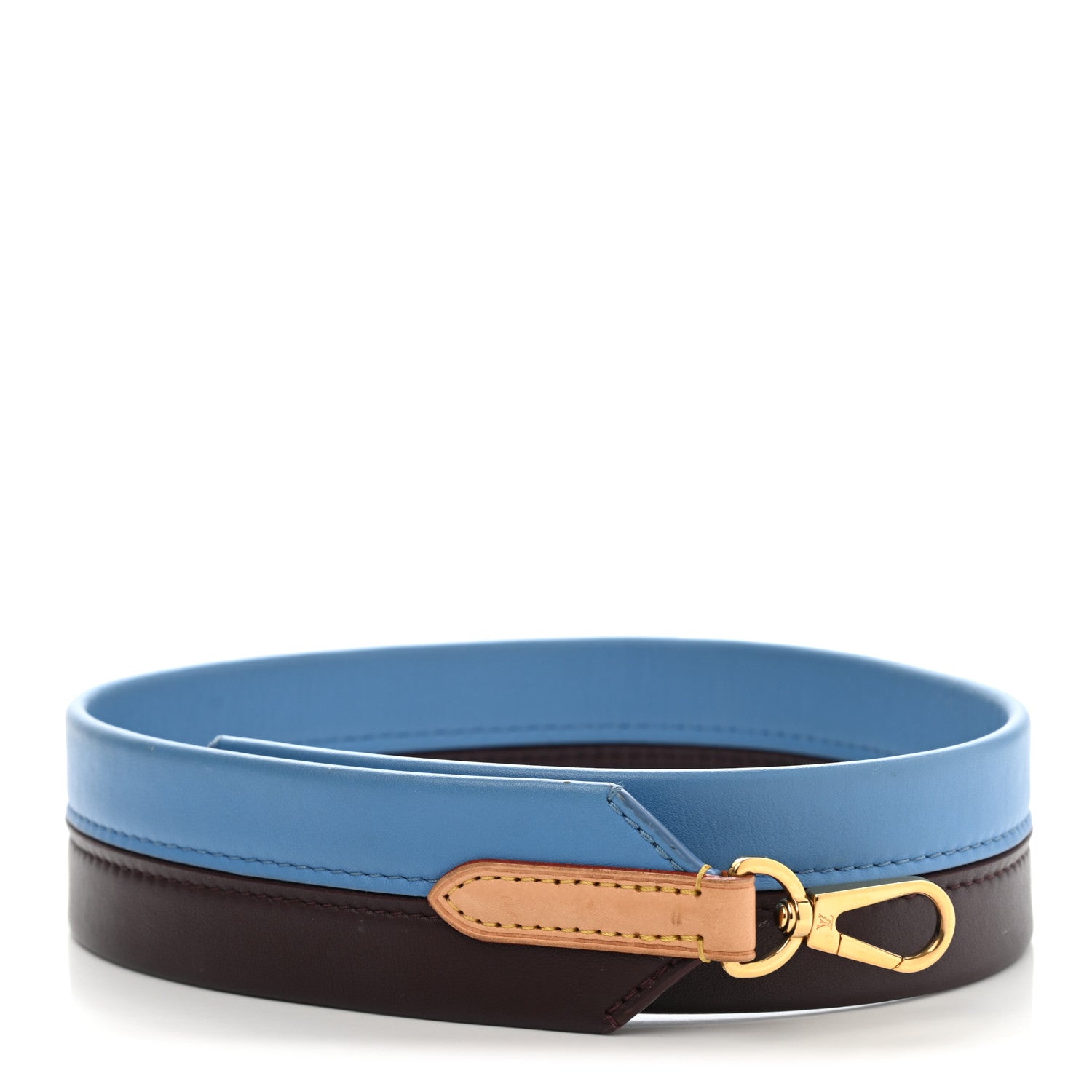 Louis Vuitton Calfskin Cluny MM Shoulder Strap Blue Glacial 1 of 9
