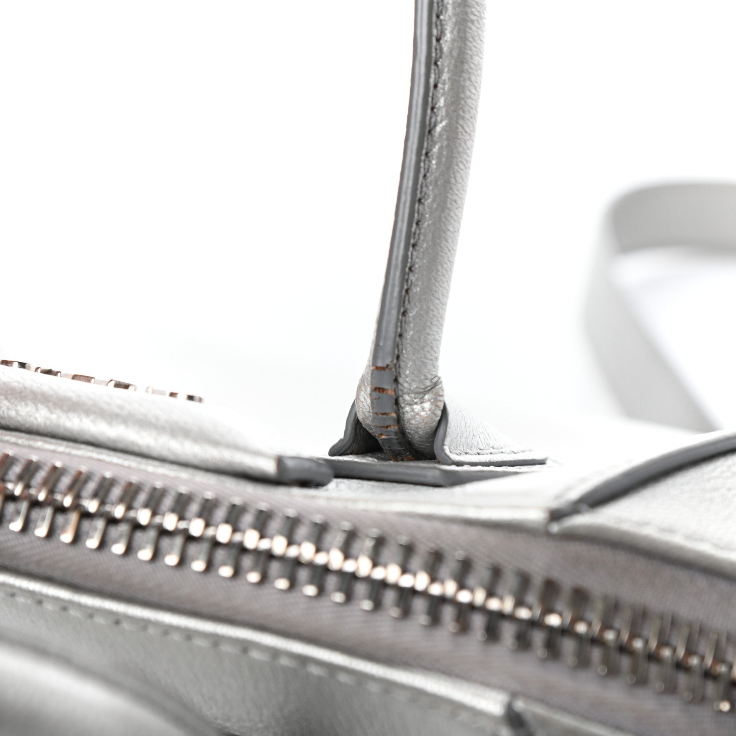 Givenchy Metallic Sugar Goatskin Mini Antigona Silver 11 of 16