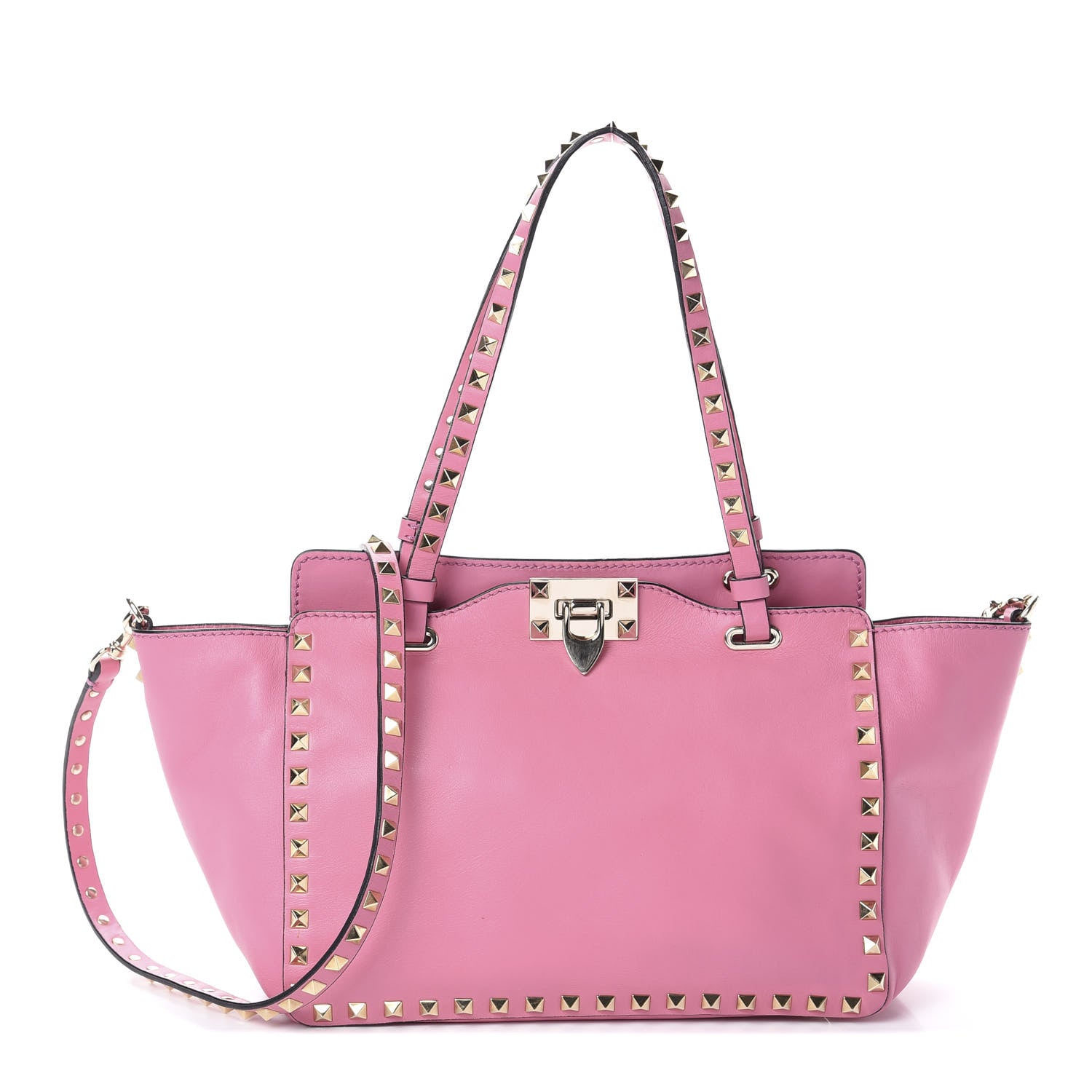 Valentino Garavani Vitello Small Rockstud Tote Ninphea 1 of 8