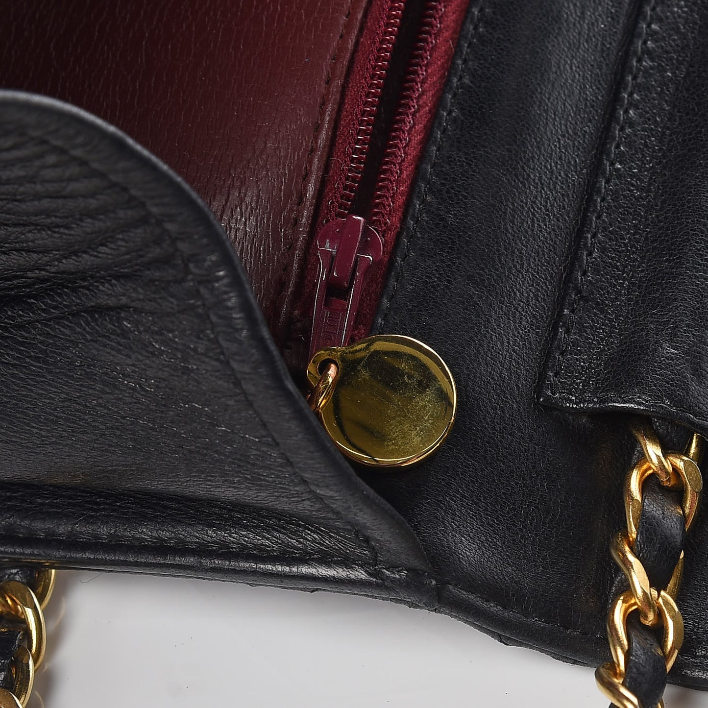 Lambskin Quilted Small Single Flap Black