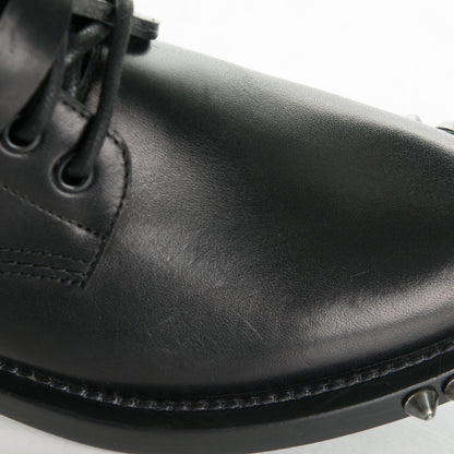 Saint Laurent Smooth Calfskin Studded Ankle Ranger Boots 34.5 Black 10 of 10