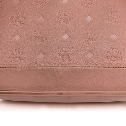 MCM Calfskin Ottomar Monogram Small Backpack Pink 14 of 15