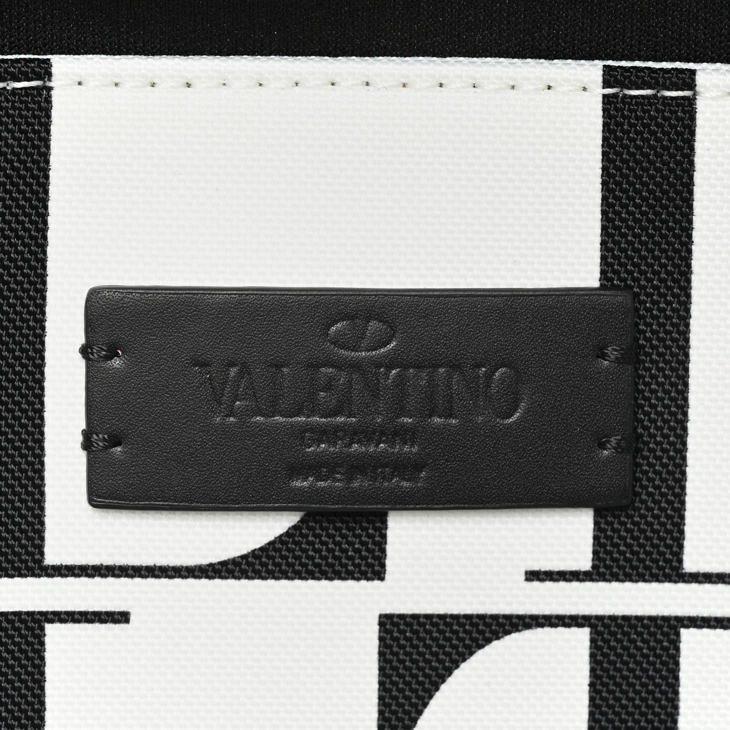 Nylon Mens VLTN Belt Bag White Black