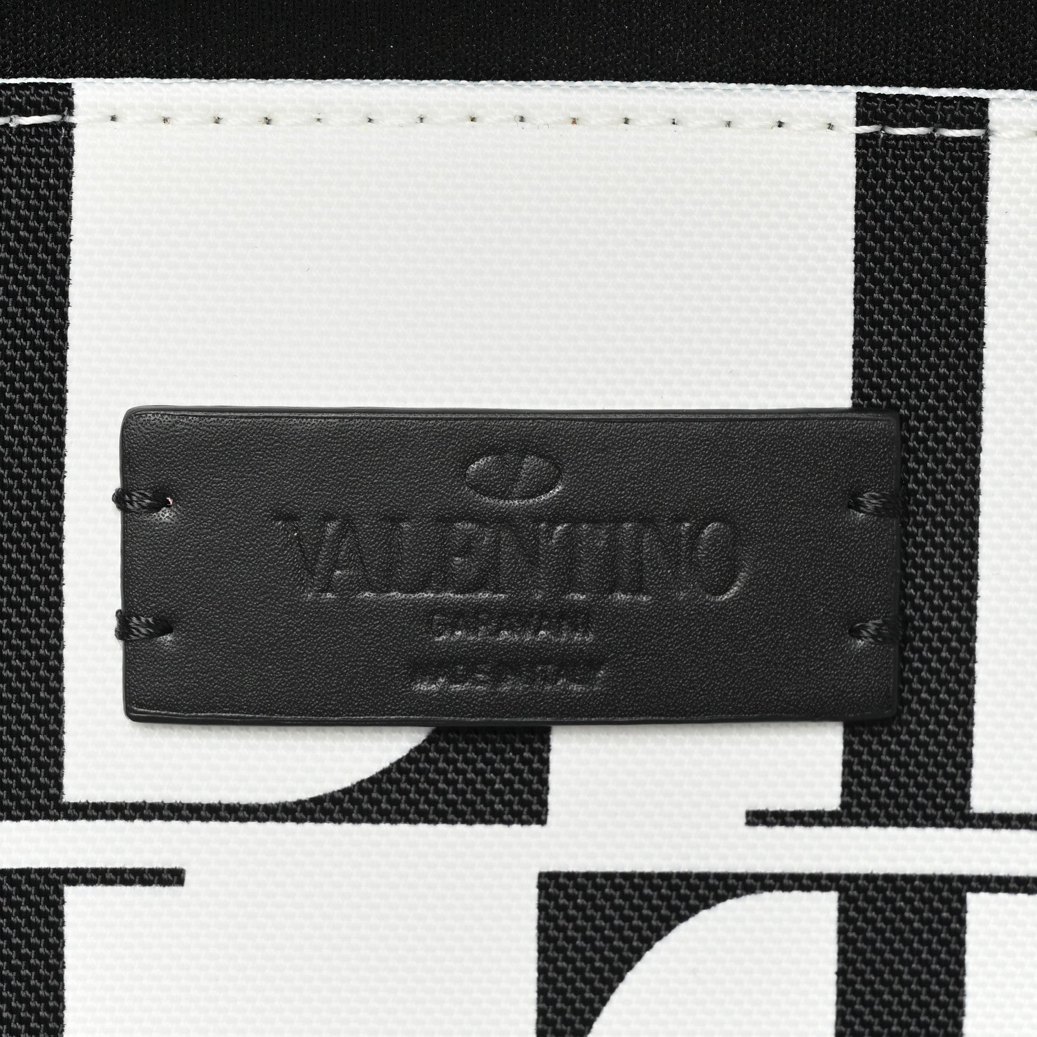 Valentino Garavani Nylon Mens VLTN Belt Bag White Black 6 of 12