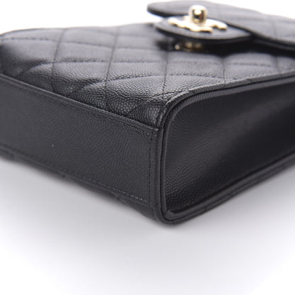 Chanel Caviar Quilted Classic Phone Holder Black 7 of 12