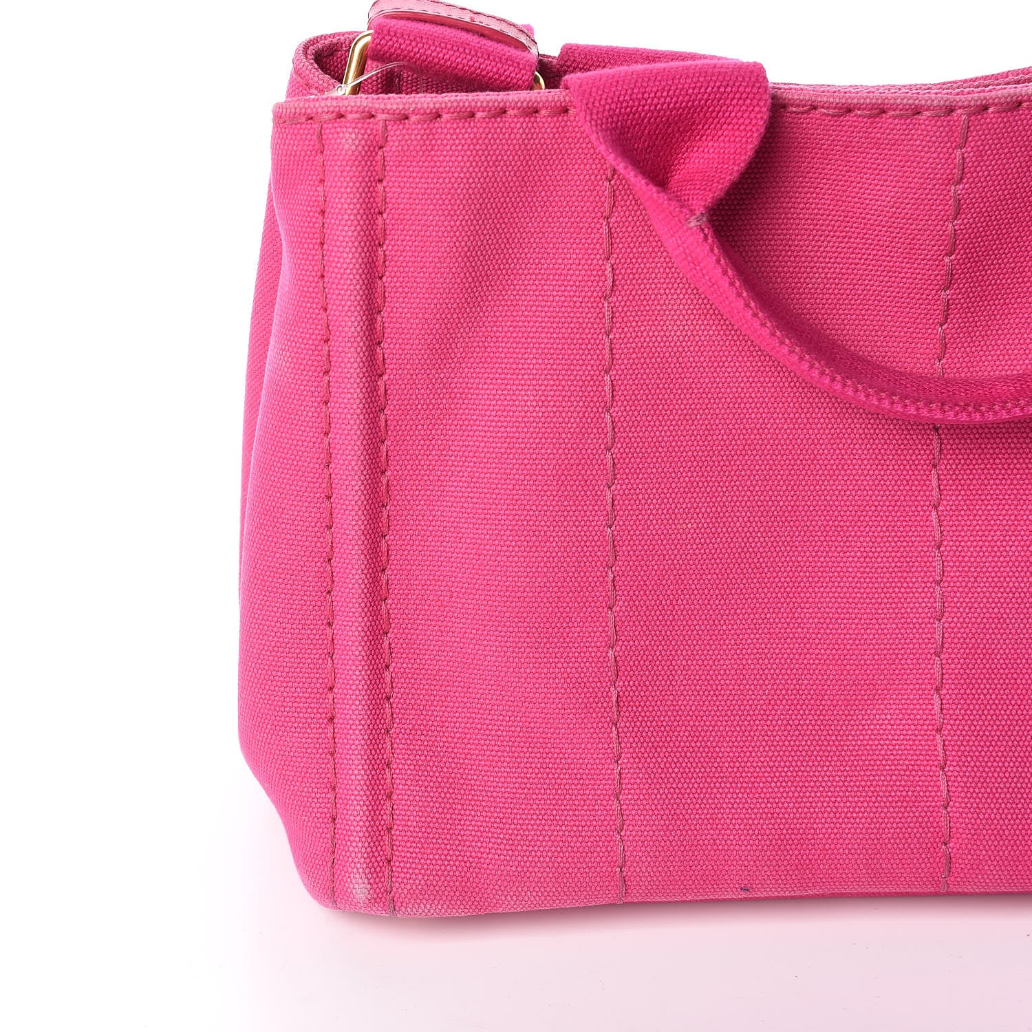 Prada Canapa Small Logo Tote Fuxia 14 of 17