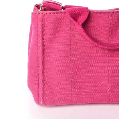 Prada Canapa Small Logo Tote Fuxia 14 of 17