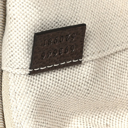 Gucci Monogram Jumbo GG Textured Dollar Calfskin Web Small Savoy Cabin Trolley Camel Ebony New Acero 5 of 9