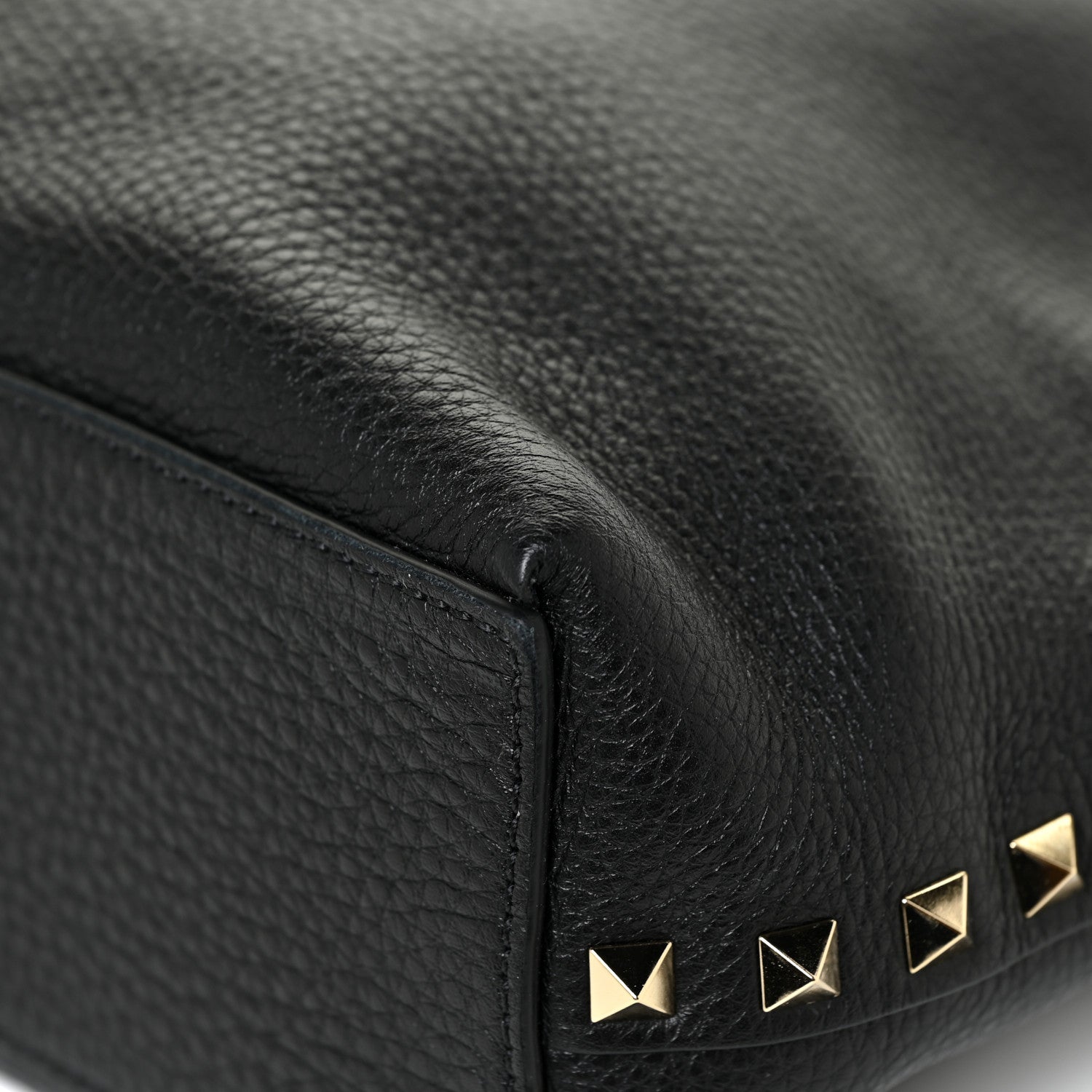 Valentino Garavani Grained Calfskin Small Rockstud Flip Lock Tote Black Rose Quartz 10 of 13