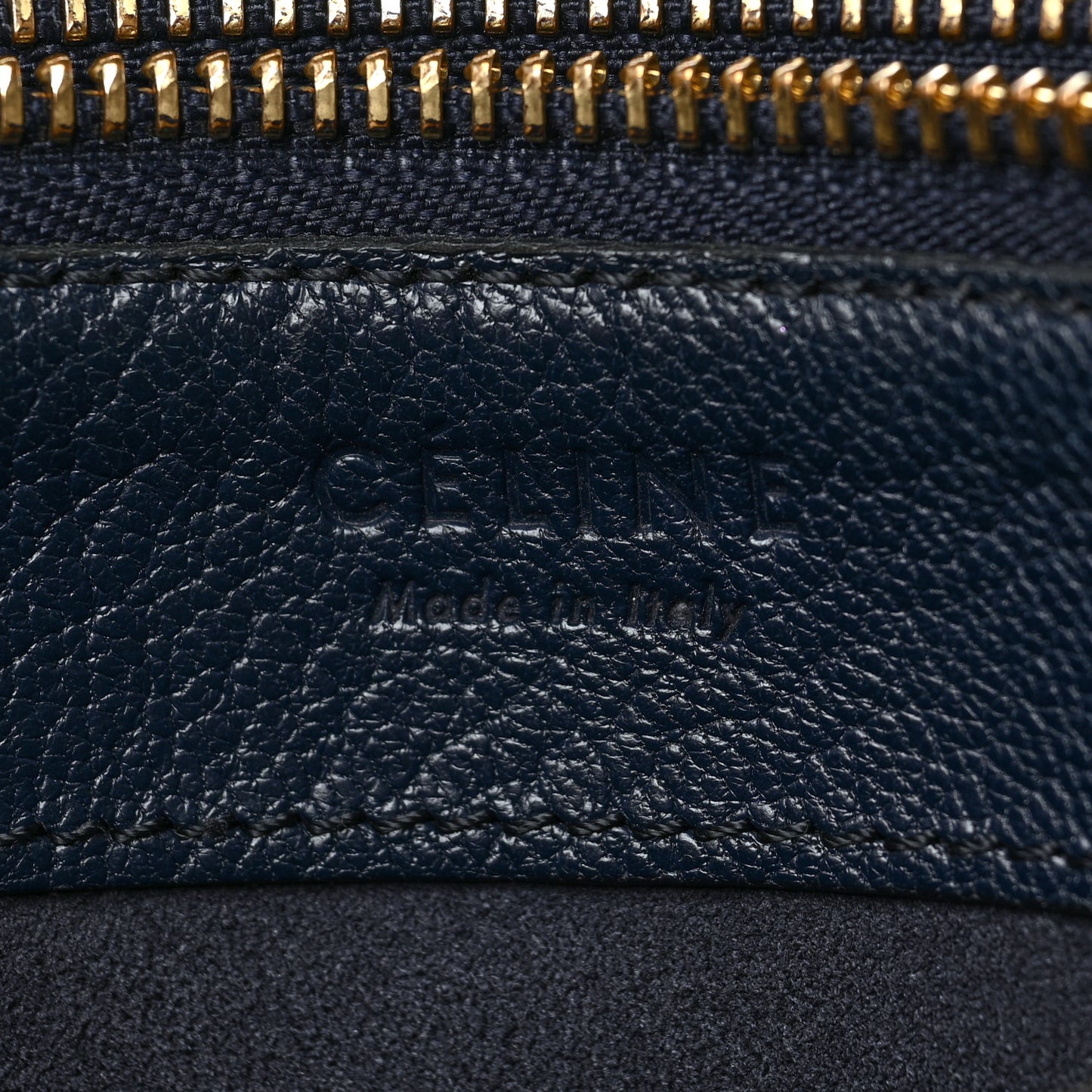 Goatskin Large Trio Crossbody Bag Dark Blue
