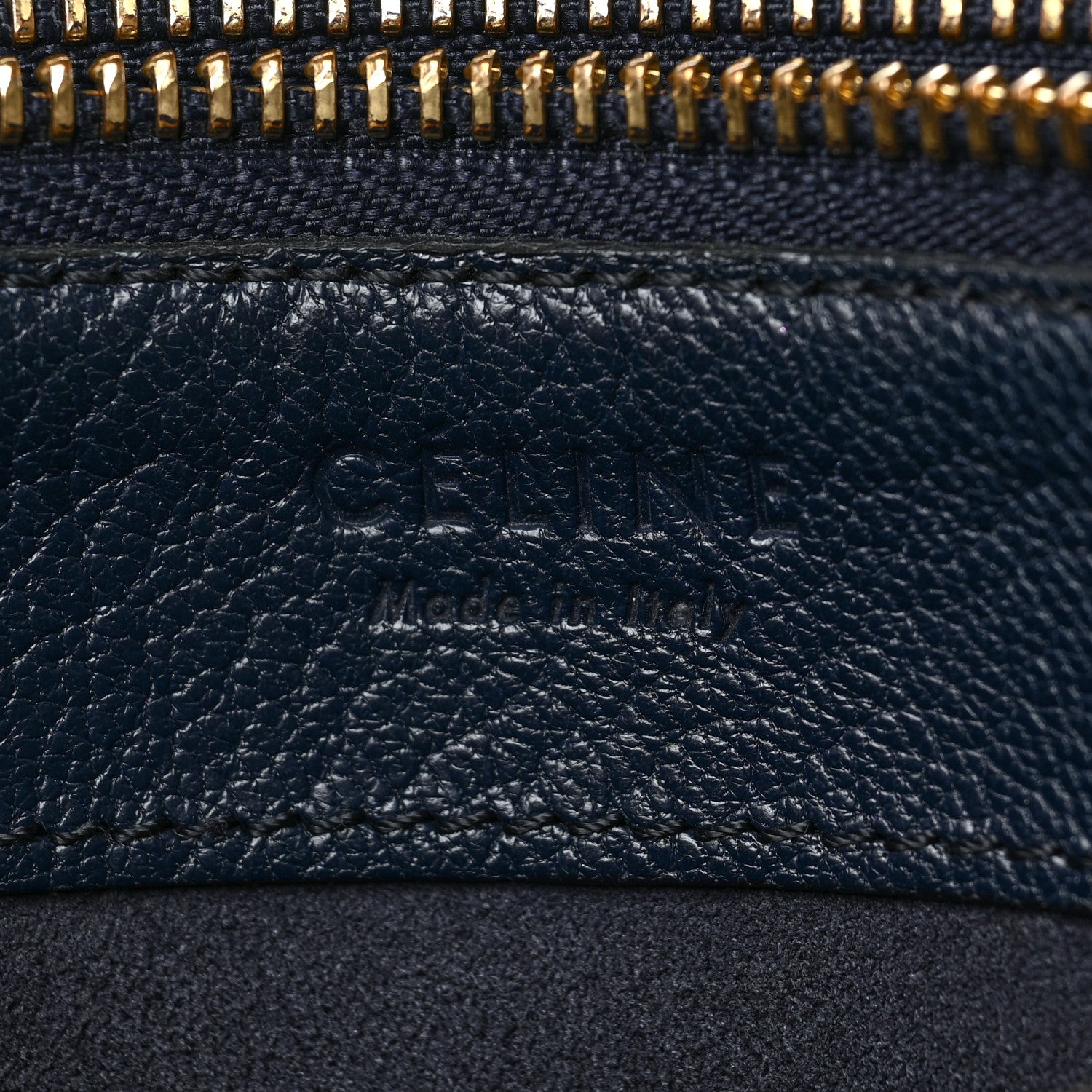 Celine Goatskin Large Trio Crossbody Bag Dark Blue 9 of 12