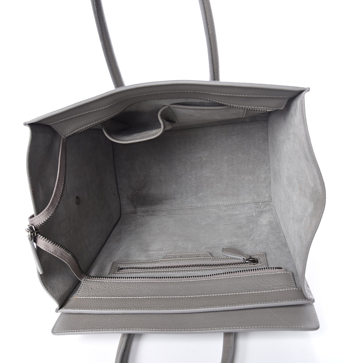 Drummed Calfskin Mini Luggage Souris