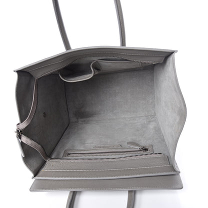 Celine Drummed Calfskin Mini Luggage Souris 5 of 16