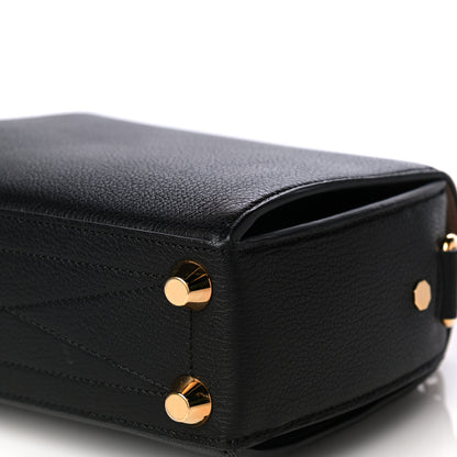 Alexander McQueen Fine Grain Goatskin Box Shoulder Bag 19 Black 12 of 13