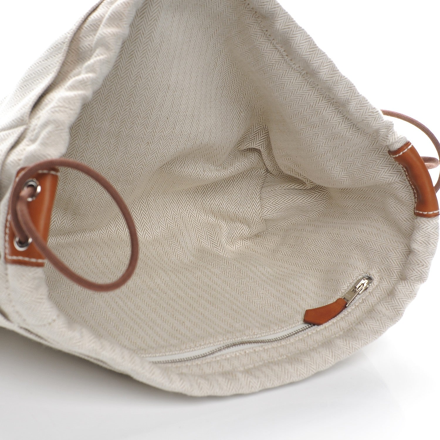 Hermes Canvas Barenia Fourbi 25 MM Pouch Naturel Fauve 5 of 8