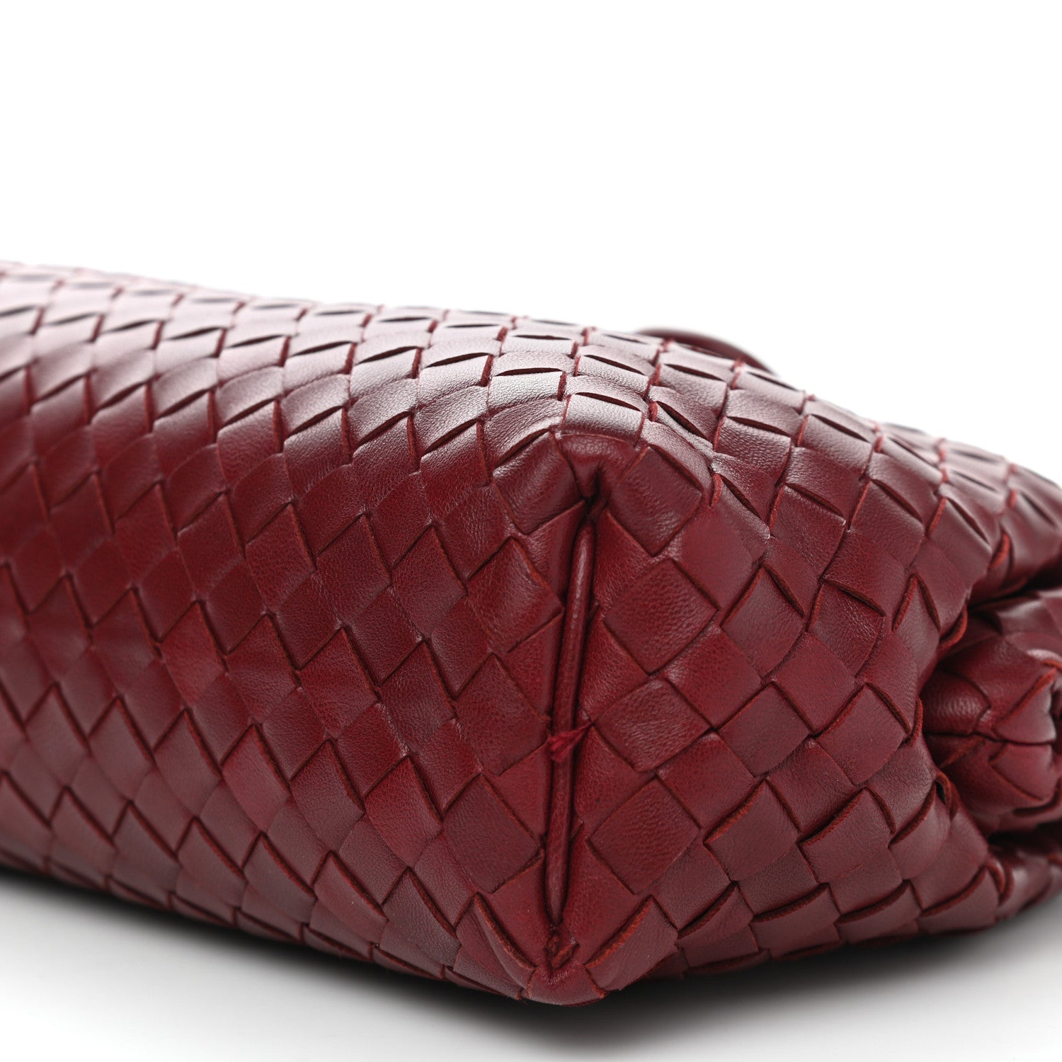 Bottega Veneta Nappa Intrecciato The Lauren 1980 Clutch Gigolo Red 6 of 11